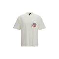 T-shirt en coton blanc Représente