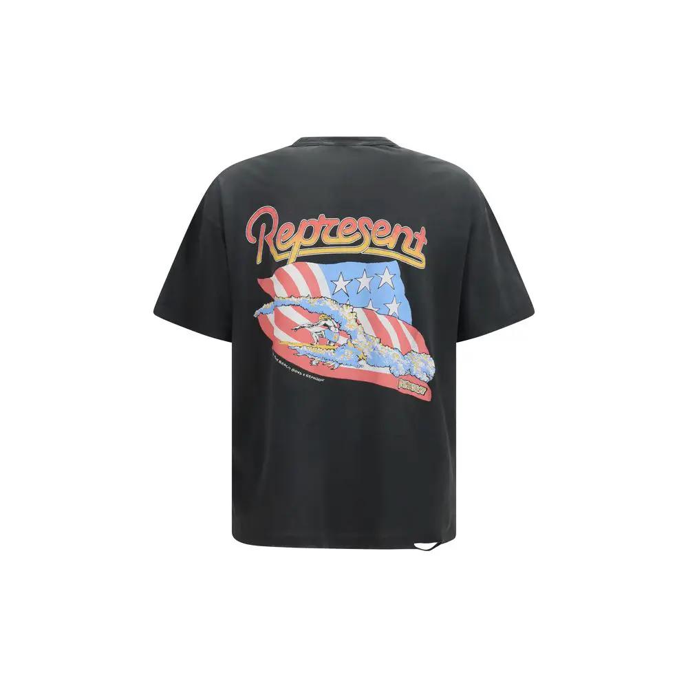 T-shirt en coton gris Represent