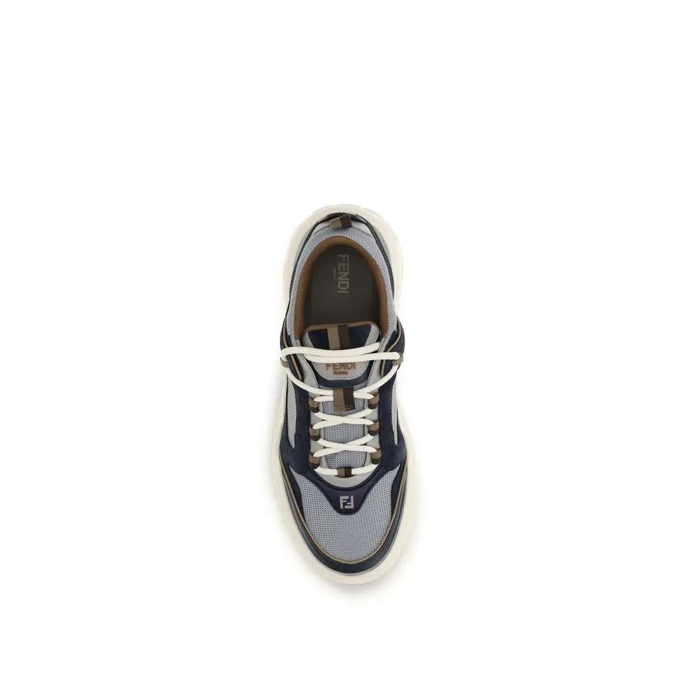 Fendi Multicolor Calf Leather Bos Taurus Athletic Sneakers