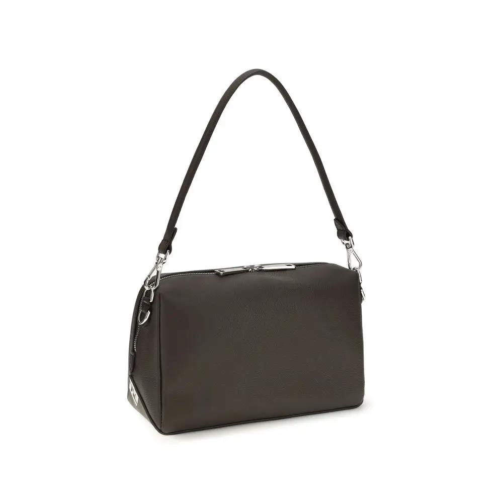 Sac bandoulière Fendi Bos Taurus en cuir de veau marron