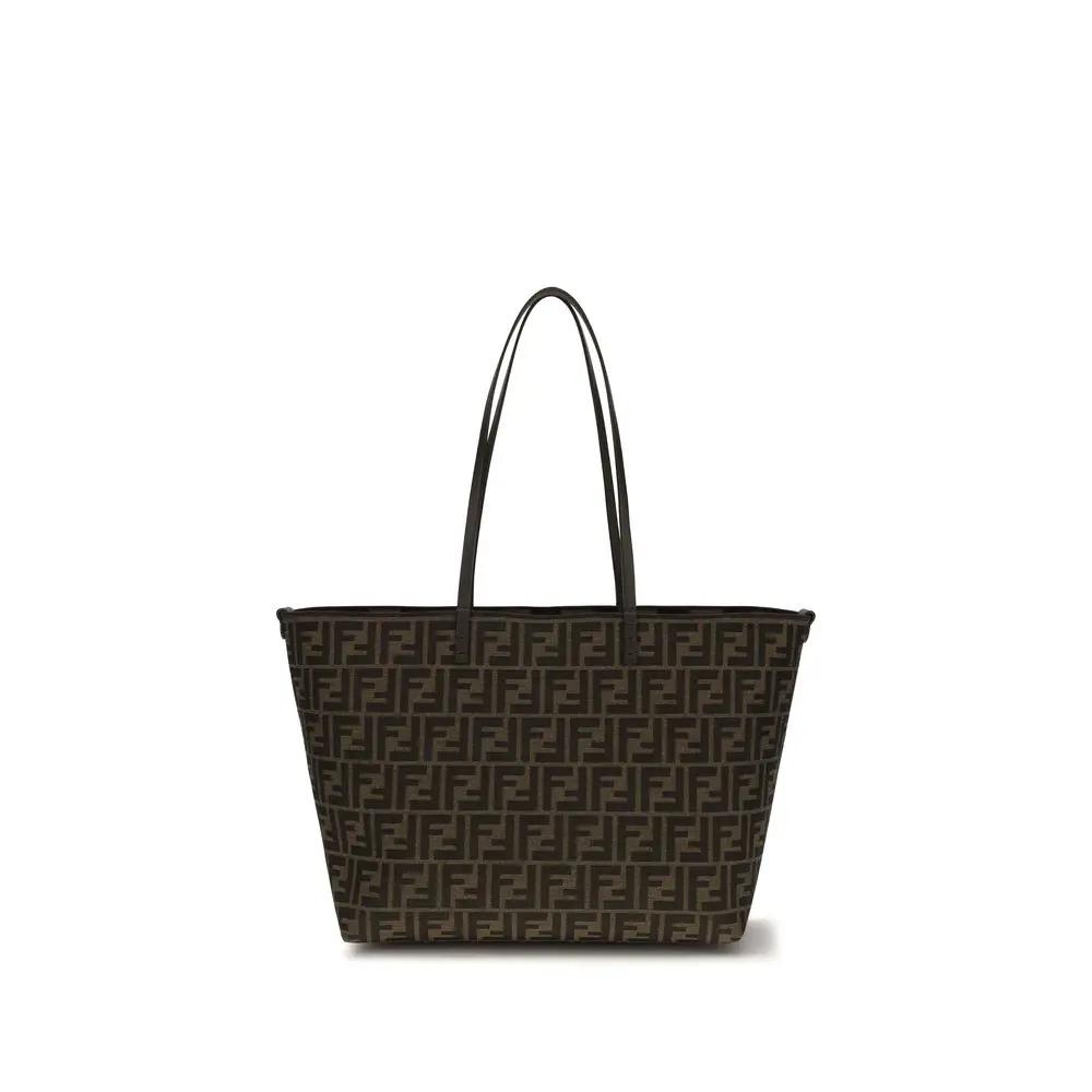 Fendi Brown Fabric Shoulder Bag