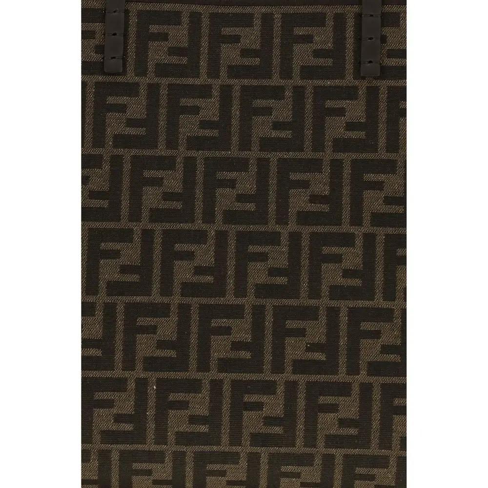 Fendi Brown Fabric Shoulder Bag