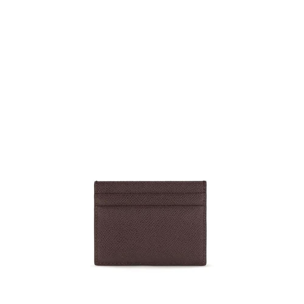 Portefeuille Dolce &amp; Gabbana Bos Taurus en cuir de veau noir