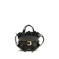 Balmain Black Calf Leather Bos Taurus Shoulder Bag