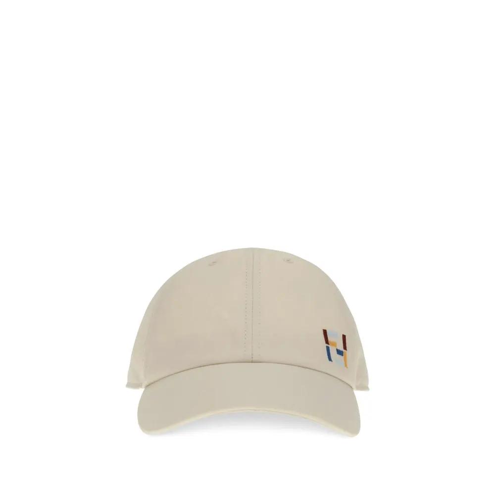Fendi White Cotton Cap (Baseball Hat)