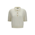 Balmain White Wool Oves Aries Polo Shirt