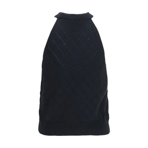 T-shirt sans manches Balmain Oves Aries en laine noire