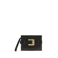 Sac à bandoulière Balmain noir en agneau Ovis Aries Aries