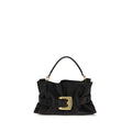 Balmain Black Calf Leather Bos Taurus Shoulder Bag