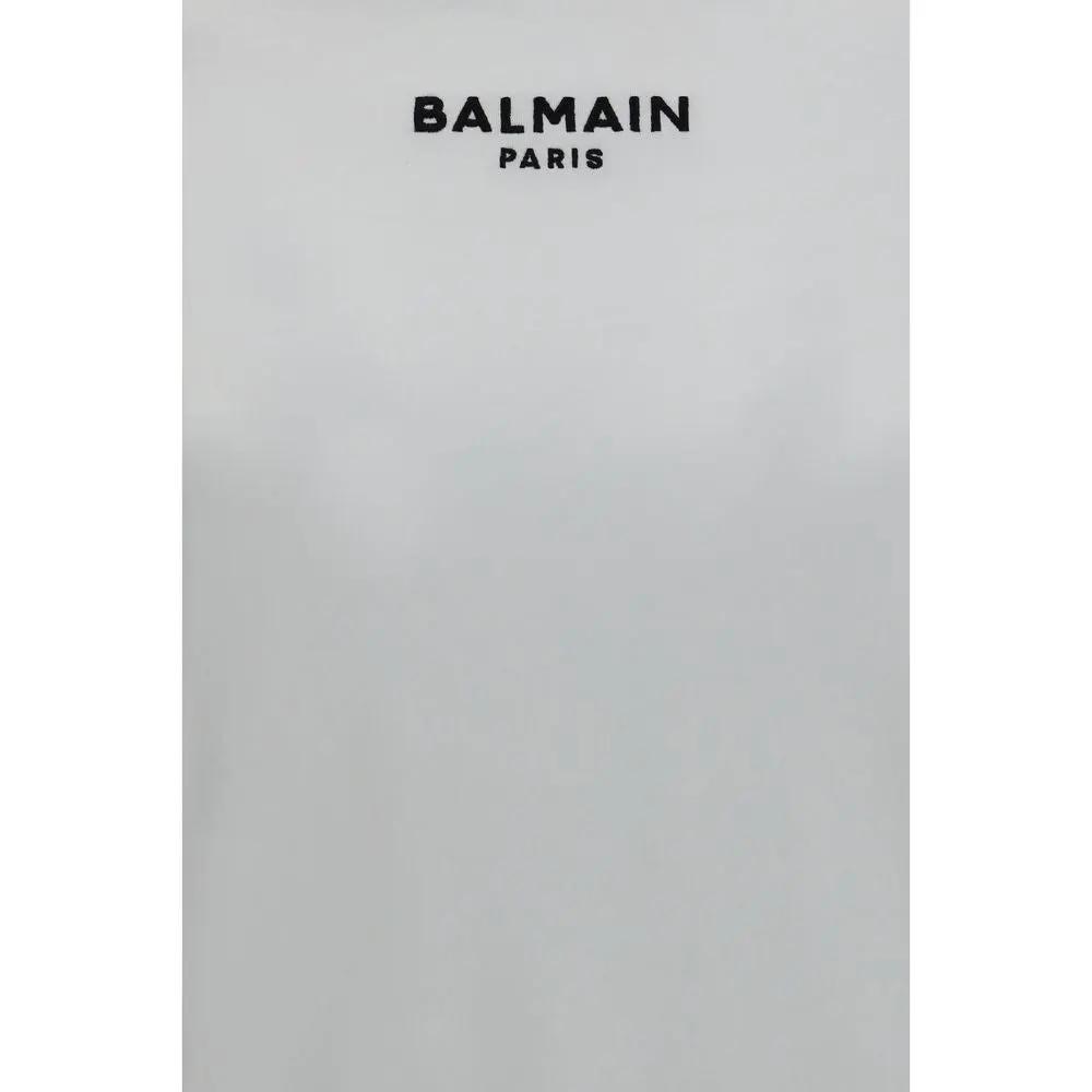 Balmain White Cotton T-Shirt
