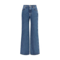 Balmain Jean en denim de coton bleu