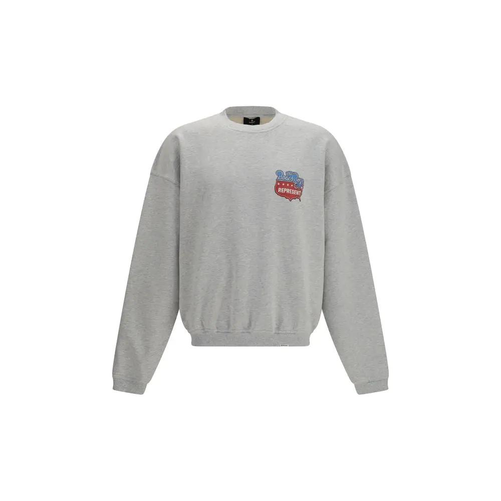 Represent Gray Cotton Sweatshirt