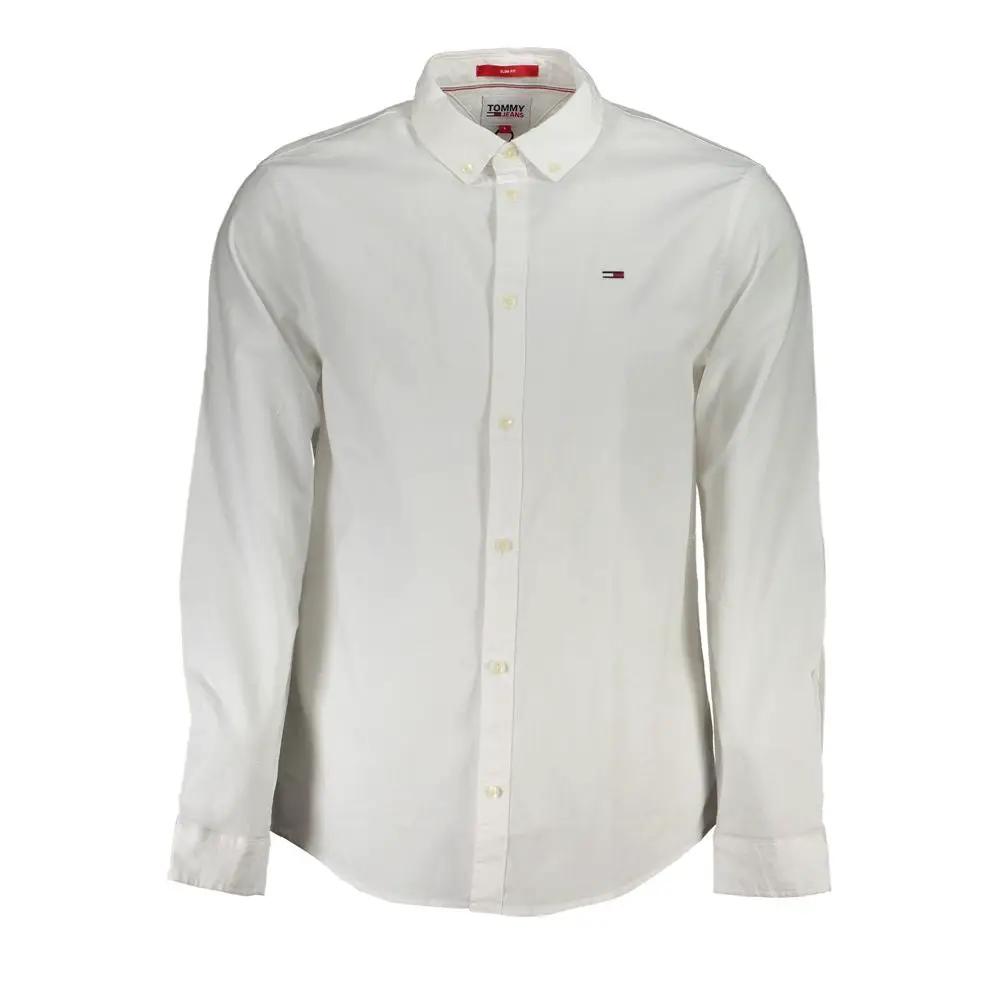 Chemise en coton Tommy Hilfiger Bianco pour homme