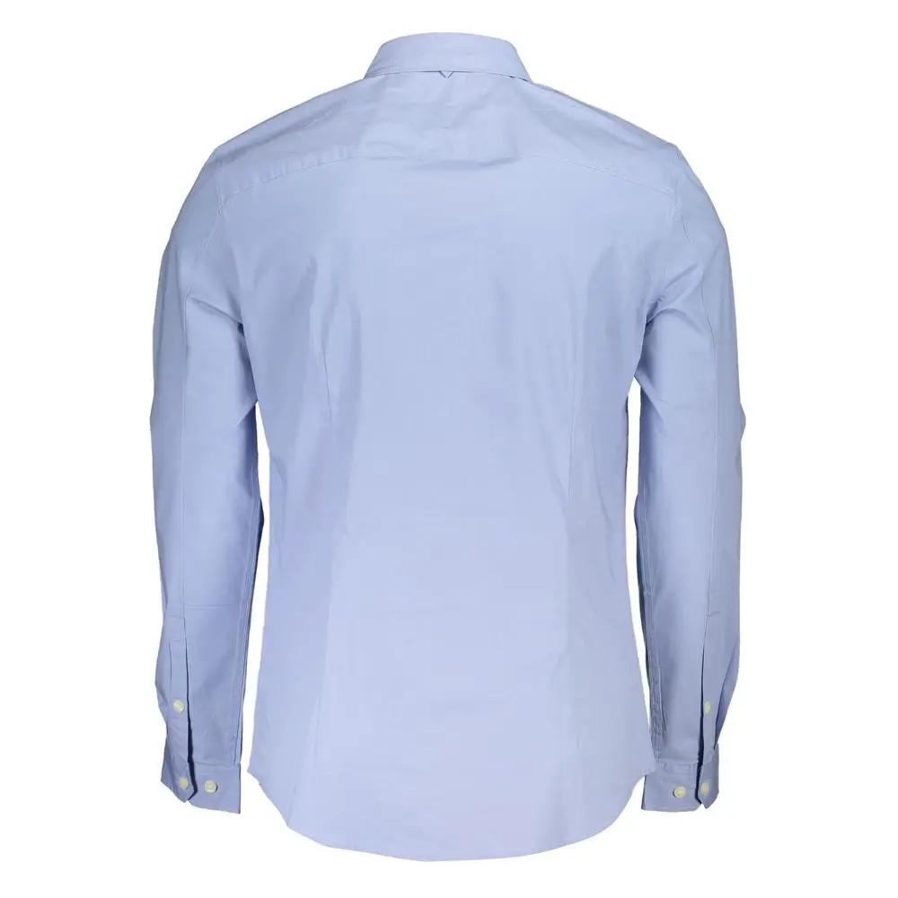 Tommy Hilfiger Azure Cotton Men's Shirt