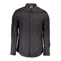 Tommy Hilfiger Chemise noire en coton pour homme
