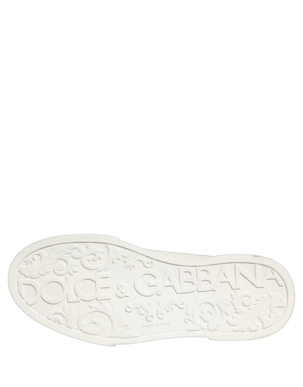 Baskets basses Dolce &amp; Gabbana en cuir blanc avec logo DG