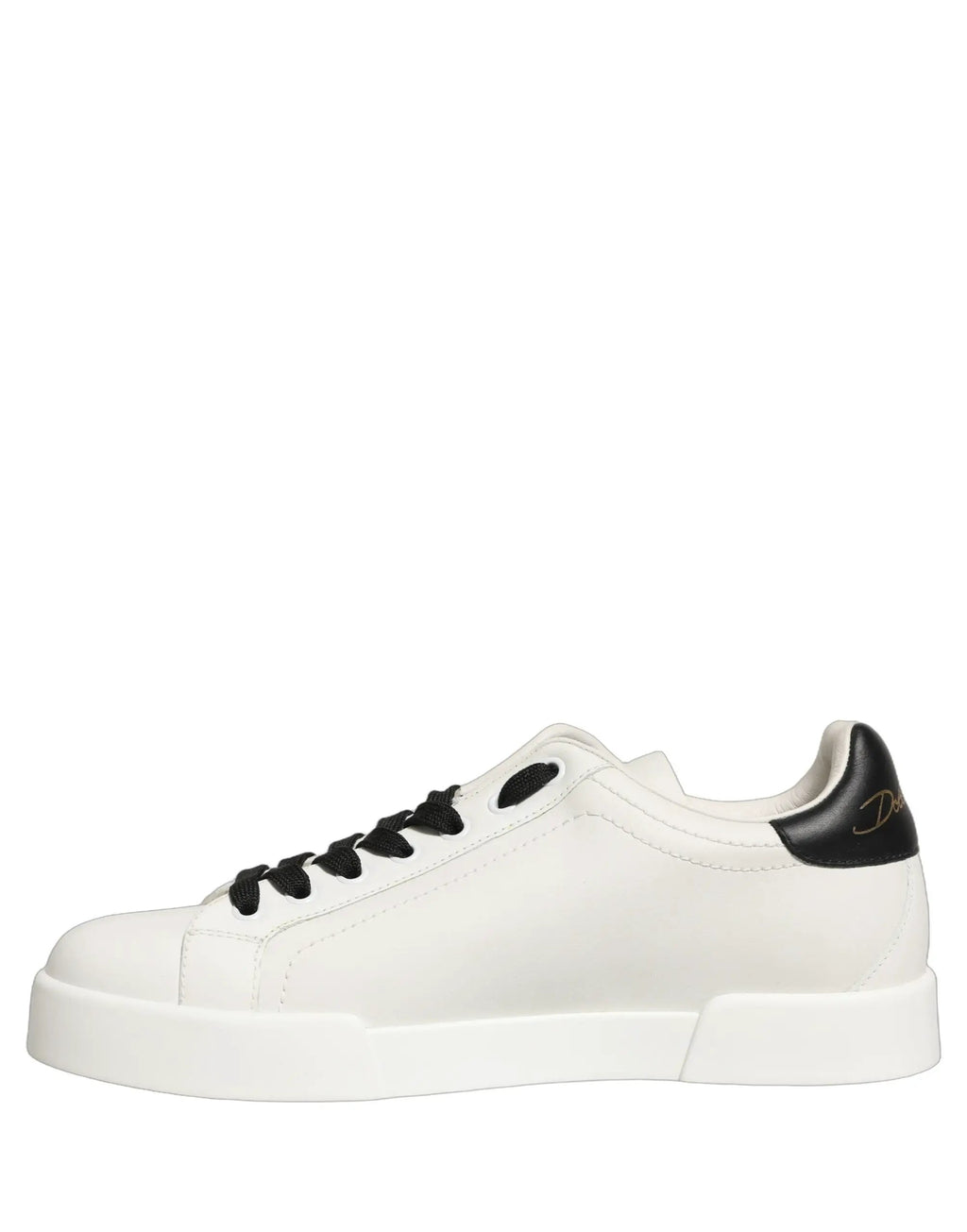 Baskets basses Dolce &amp; Gabbana en cuir blanc avec logo DG