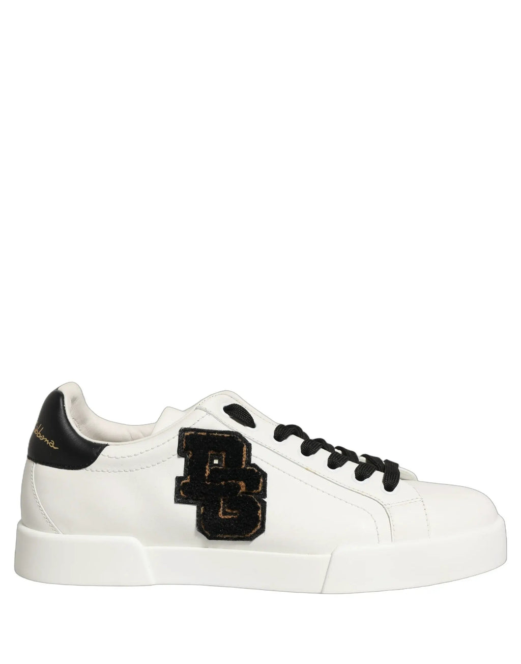 Baskets basses Dolce &amp; Gabbana en cuir blanc avec logo DG