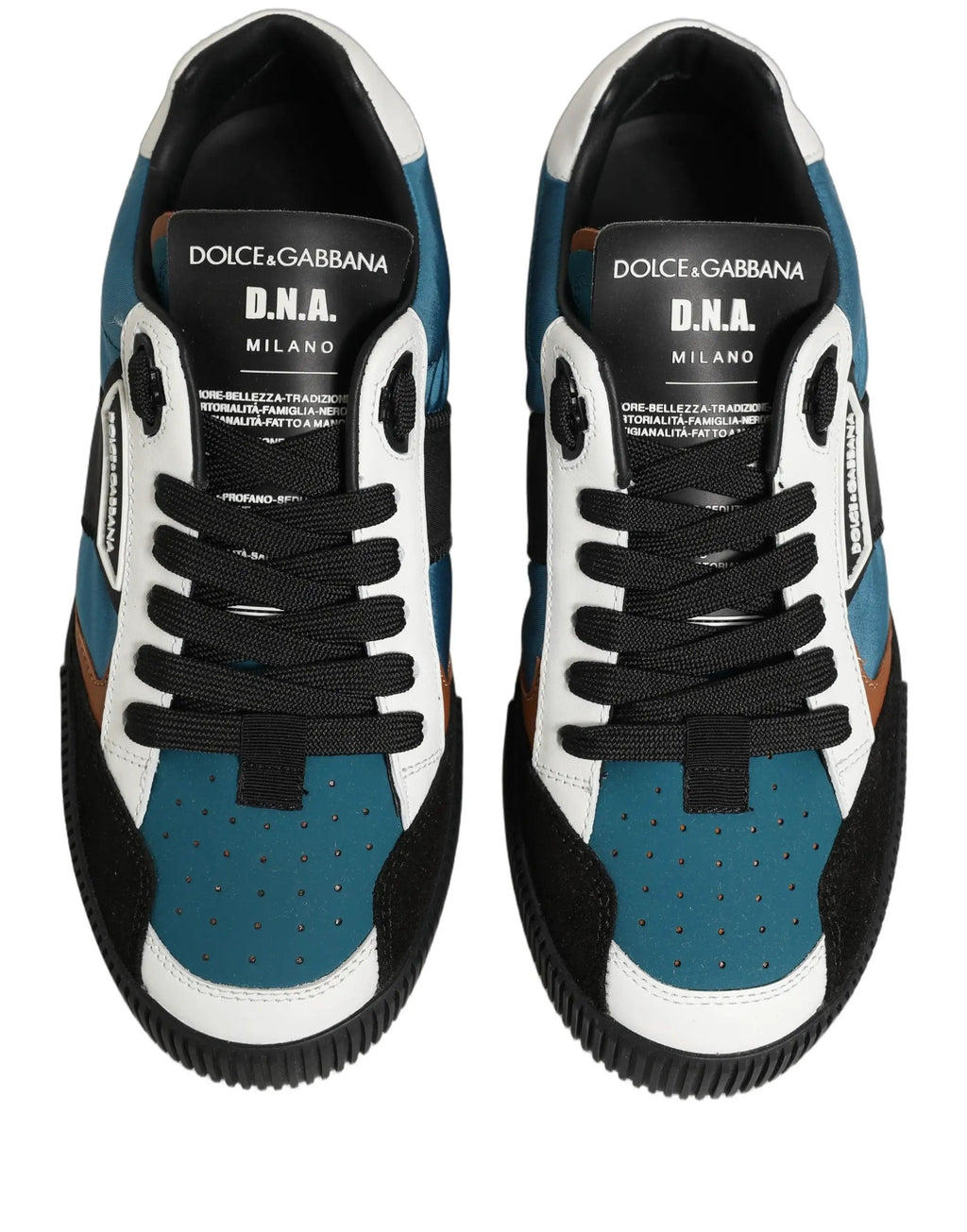 Chaussures Baskets Basses Homme Dolce & Gabbana en Cuir Multicolore MIAMI