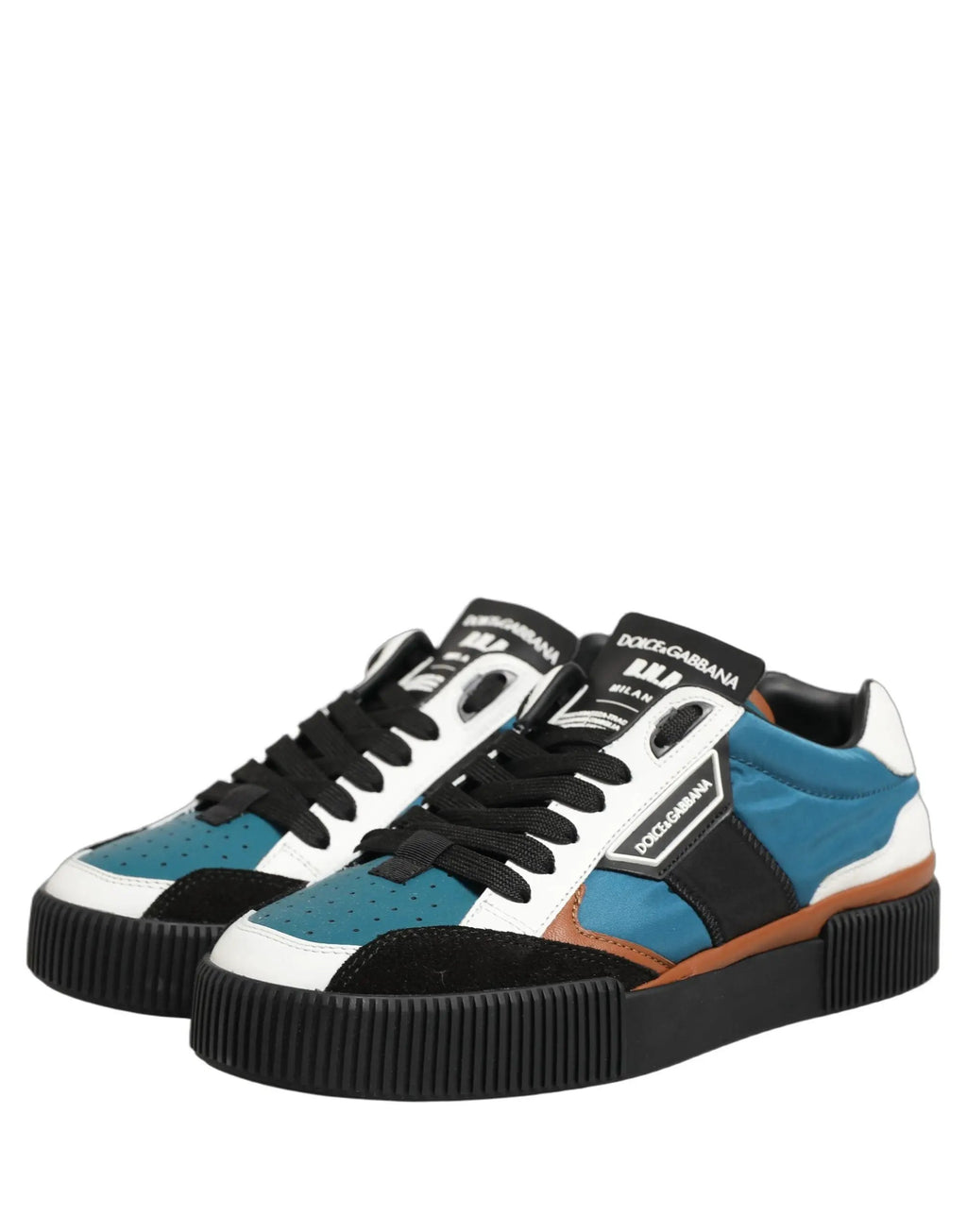 Chaussures Baskets Basses Homme Dolce & Gabbana en Cuir Multicolore MIAMI