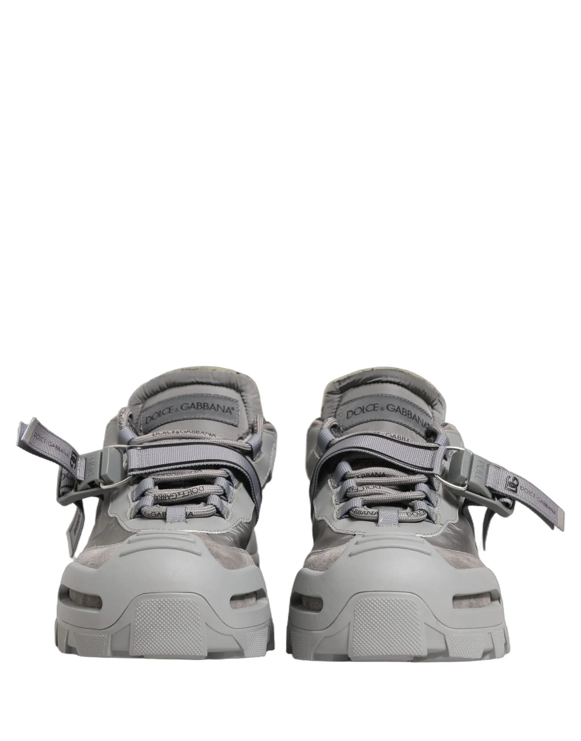 Dolce & Gabbana Gray Airmaster Panelled Low Top Men Sneakers Shoes