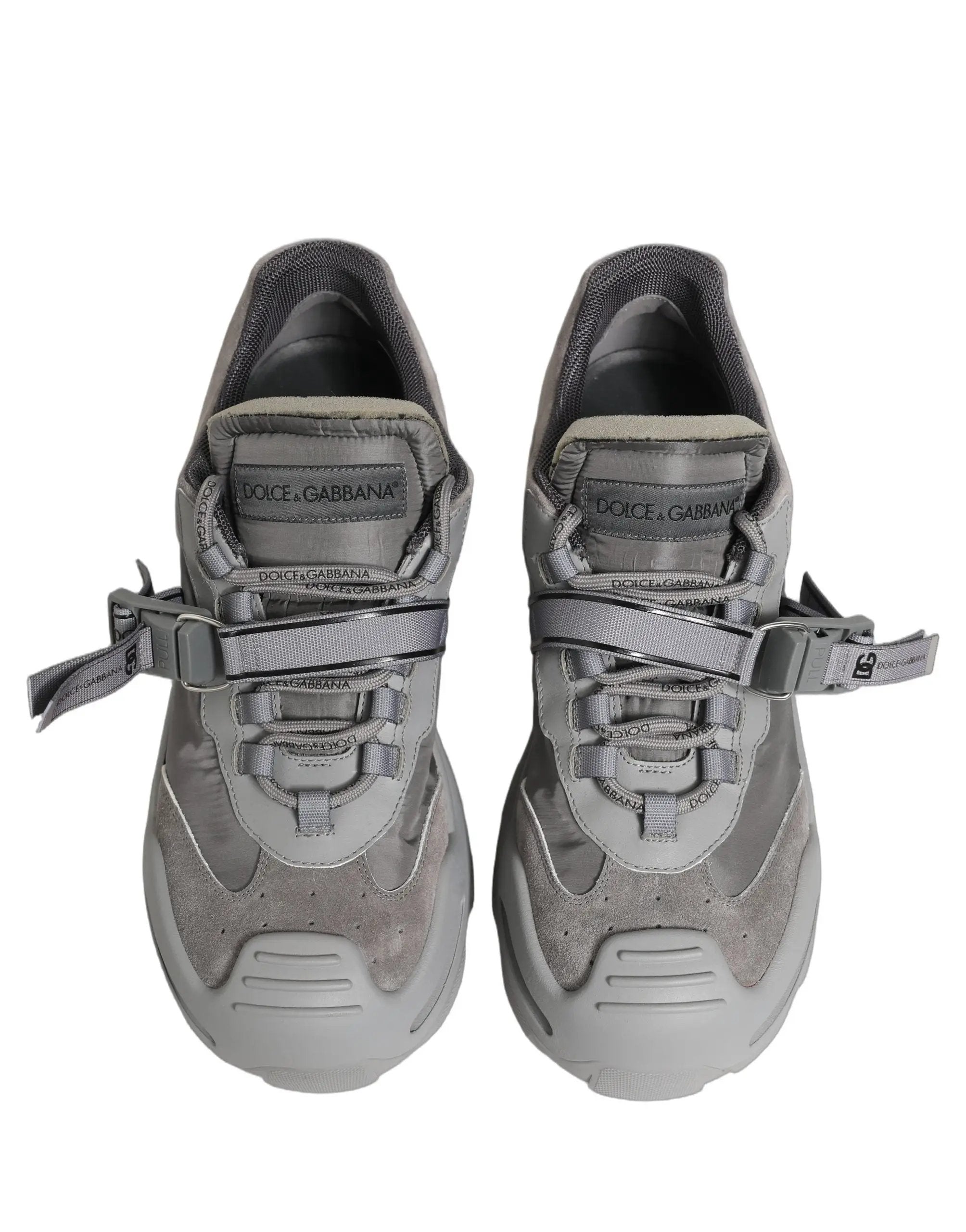 Dolce & Gabbana Gray Airmaster Panelled Low Top Men Sneakers Shoes