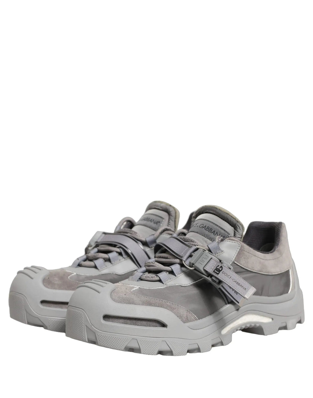 Dolce & Gabbana Gray Airmaster Panelled Low Top Men Sneakers Shoes