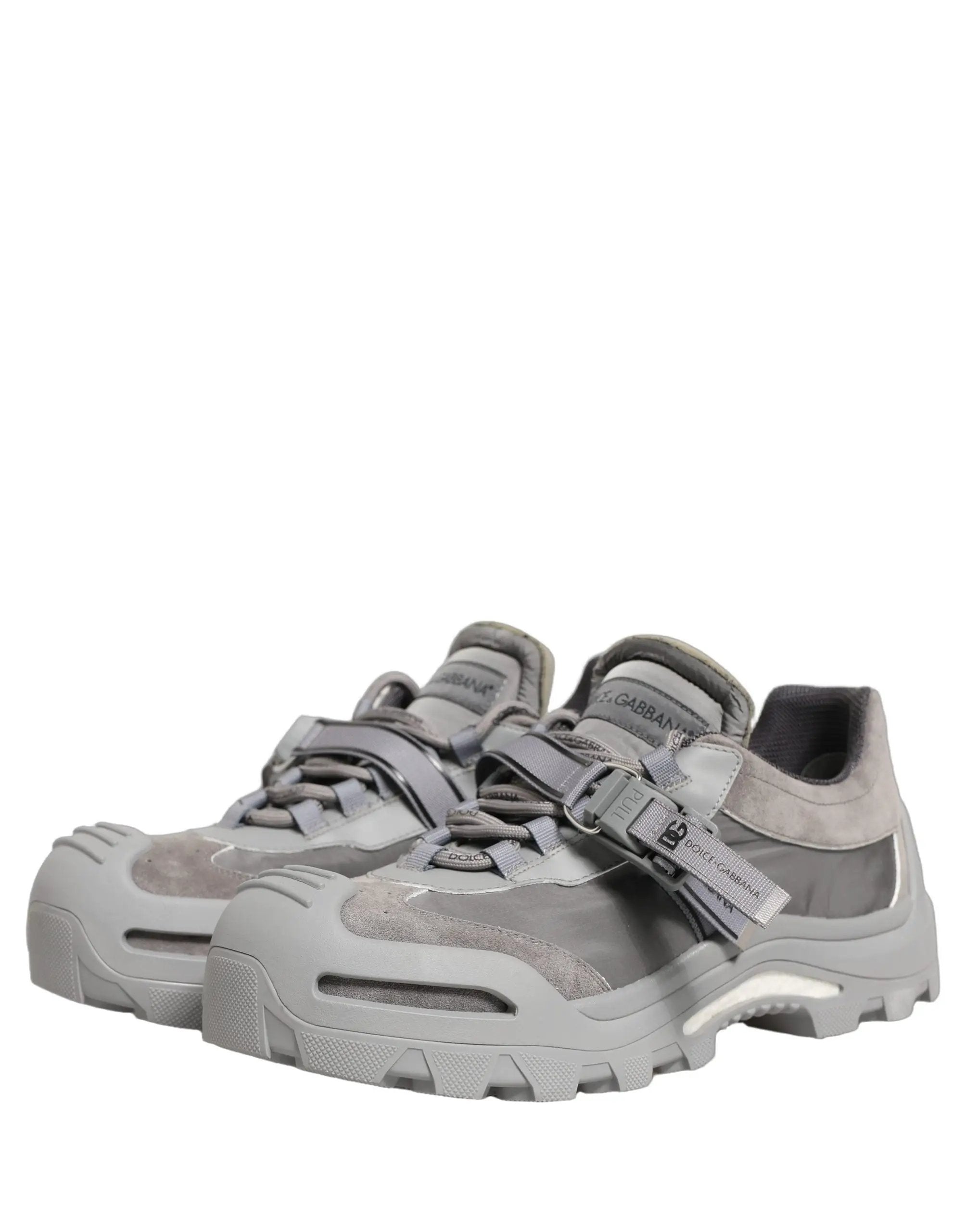 Dolce & Gabbana Gray Airmaster Panelled Low Top Men Sneakers Shoes
