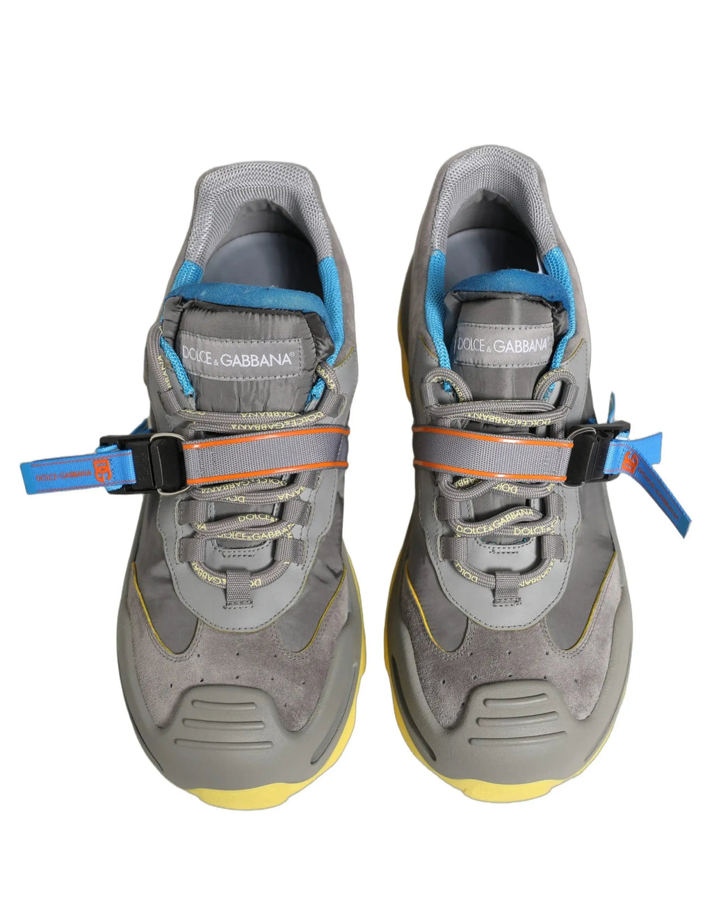 Baskets basses pour homme Dolce & Gabbana Airmaster grises à empiècements