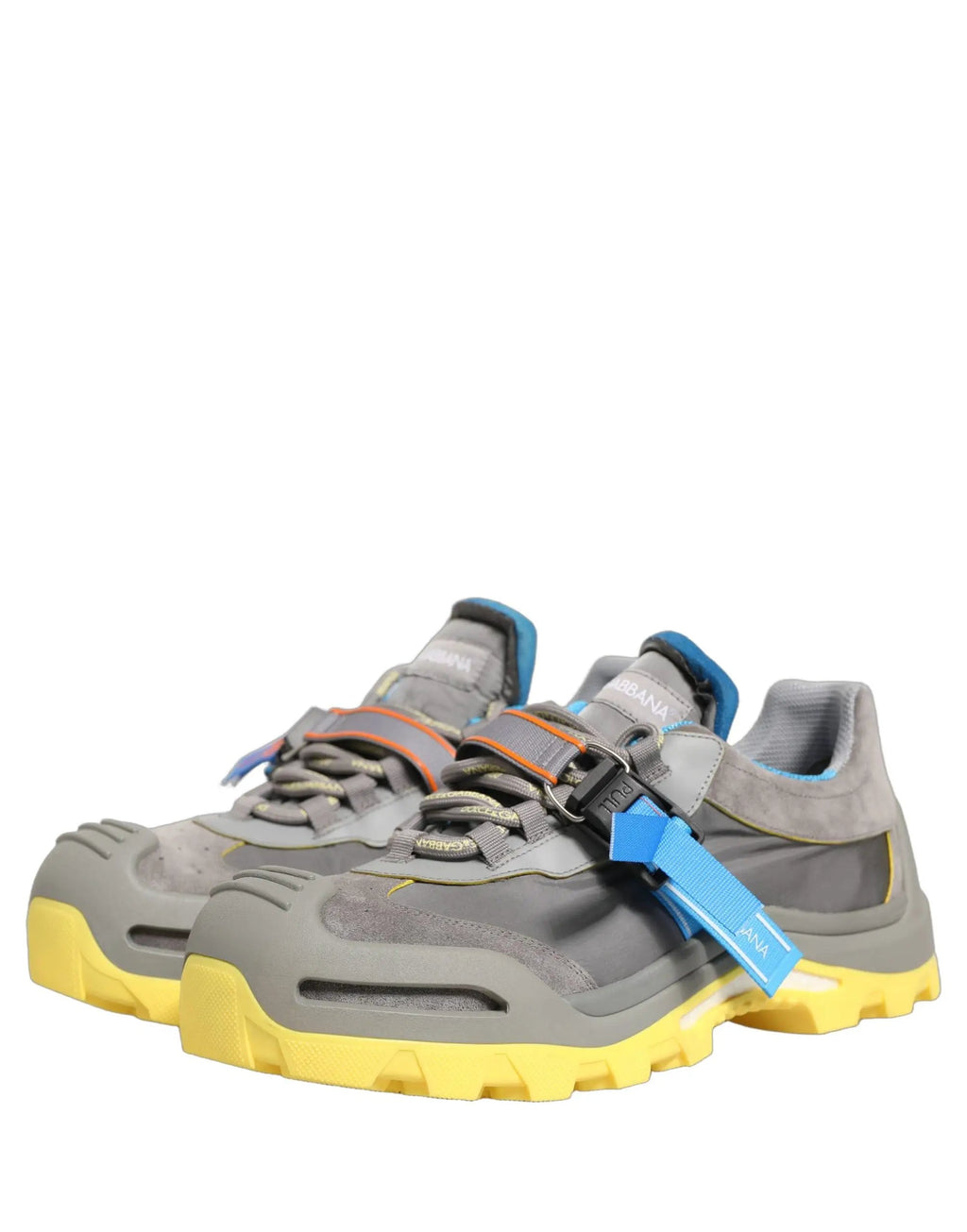 Baskets basses pour homme Dolce & Gabbana Airmaster grises à empiècements