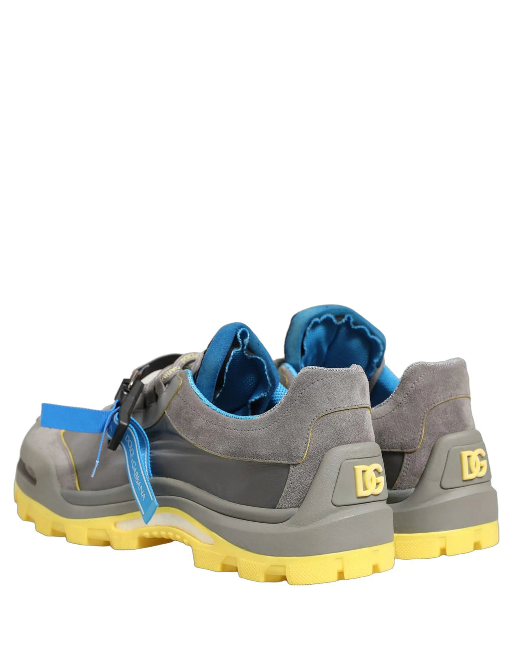 Baskets basses pour homme Dolce & Gabbana Airmaster grises à empiècements
