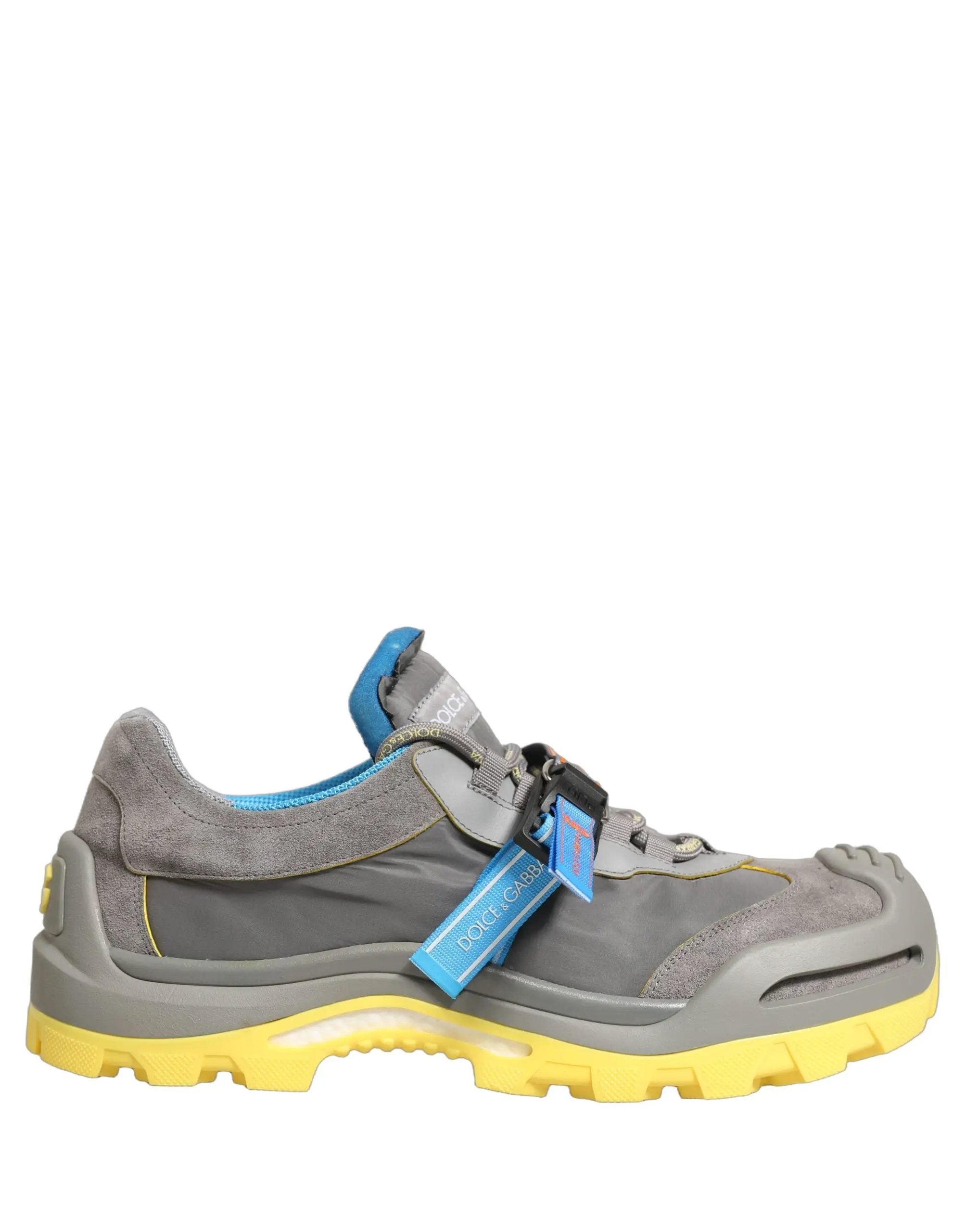 Baskets basses pour homme Dolce & Gabbana Airmaster grises à empiècements