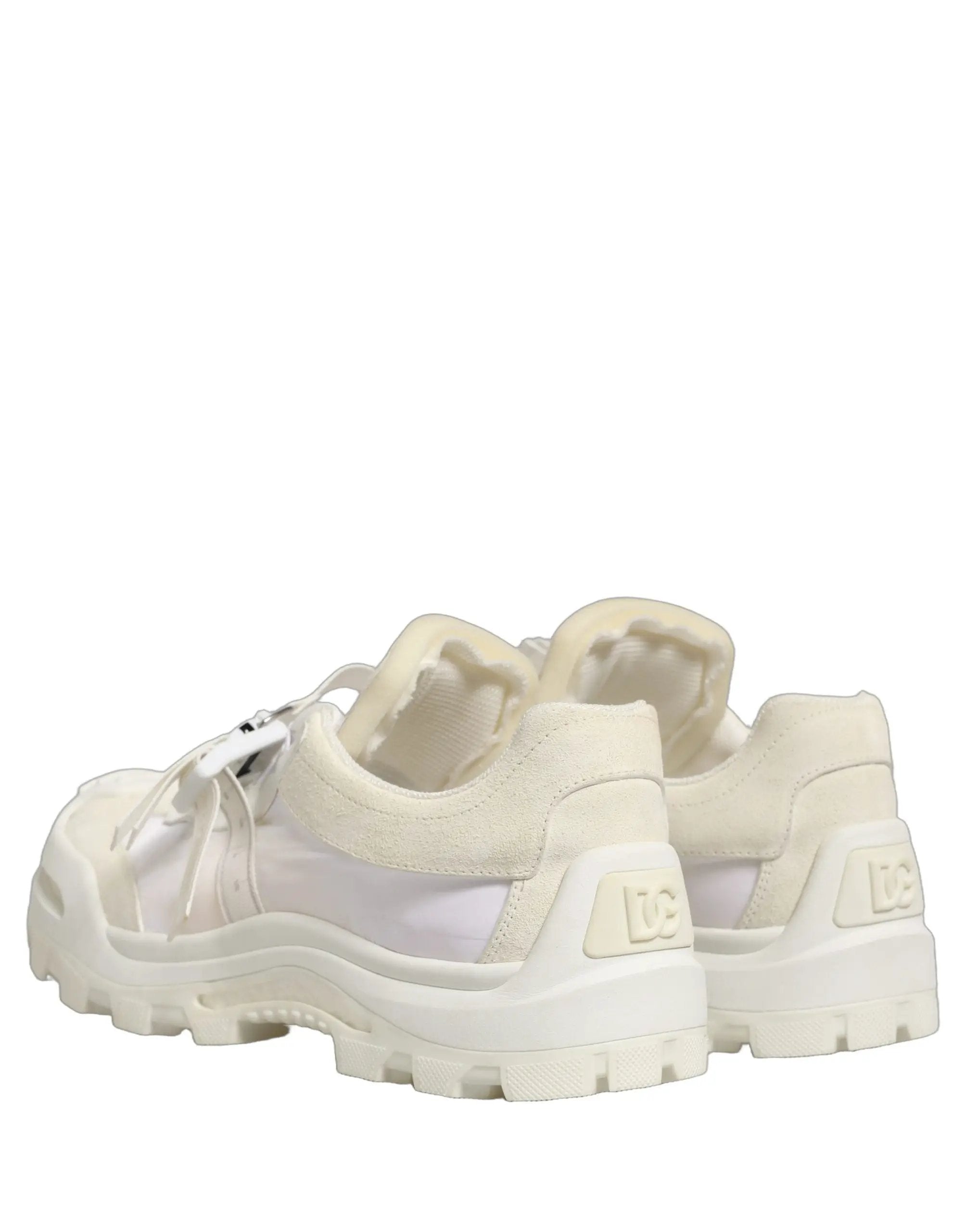 Dolce & Gabbana White Airmaster Panelled Low Top Men Sneakers Shoes
