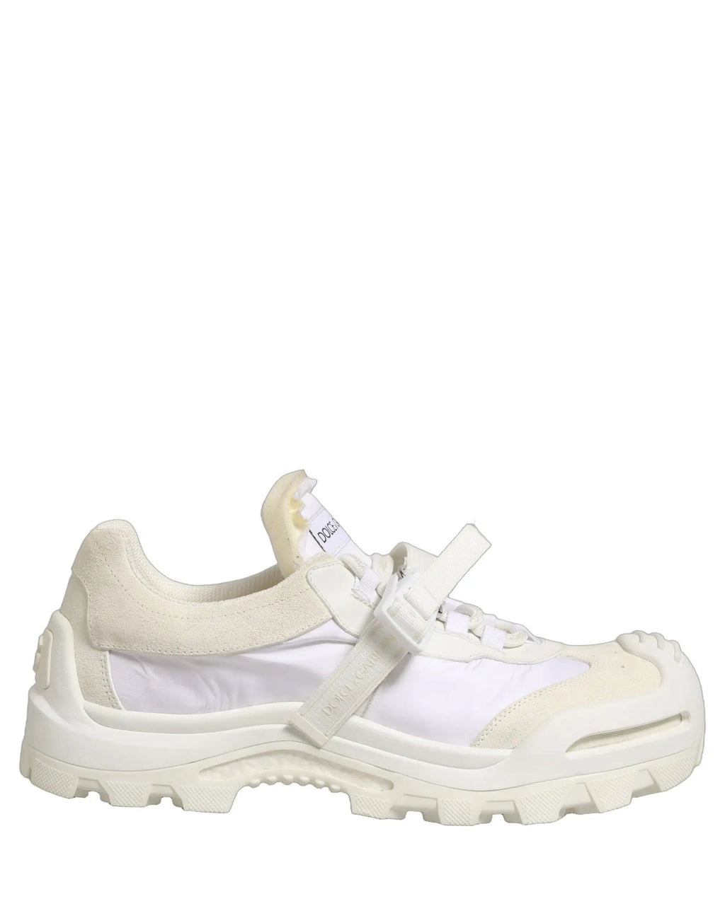 Dolce & Gabbana Baskets basses homme Airmaster blanches avec empiècements
