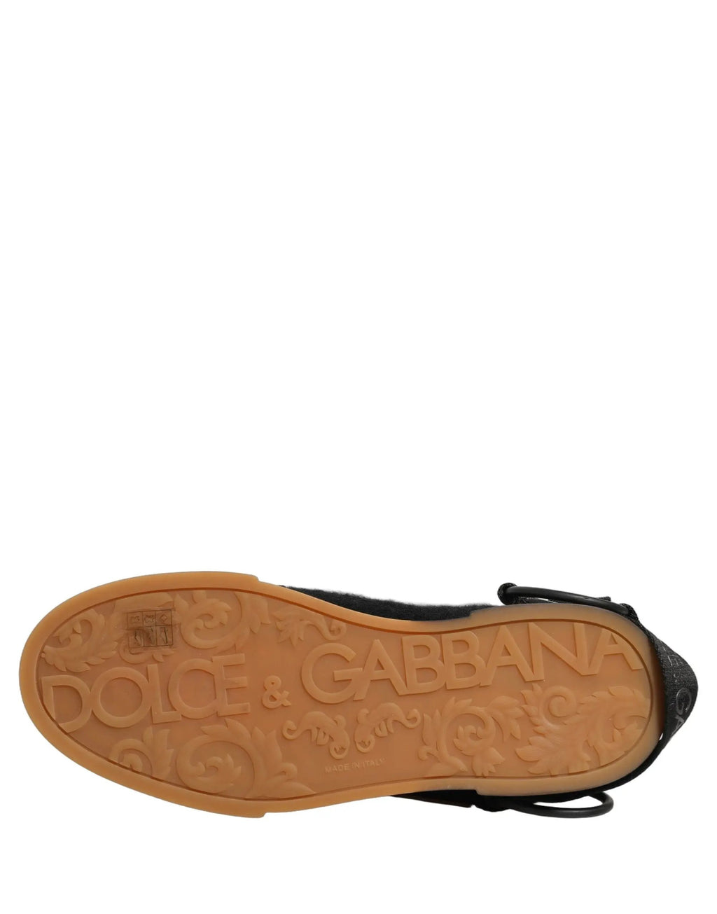 Dolce & Gabbana Baskets basses en cuir noir Chaussures pour hommes