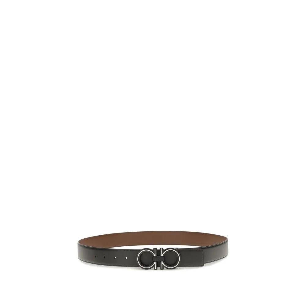 Ceinture Ferragamo Bos Taurus Regular en cuir de veau bleu