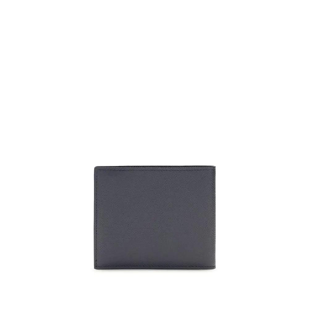 Portefeuille Ferragamo Bos Taurus en cuir de veau bleu