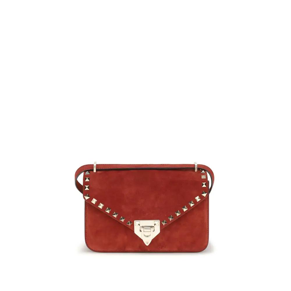 Sac porté épaule en cuir suédé multicolore Valentino Garavani