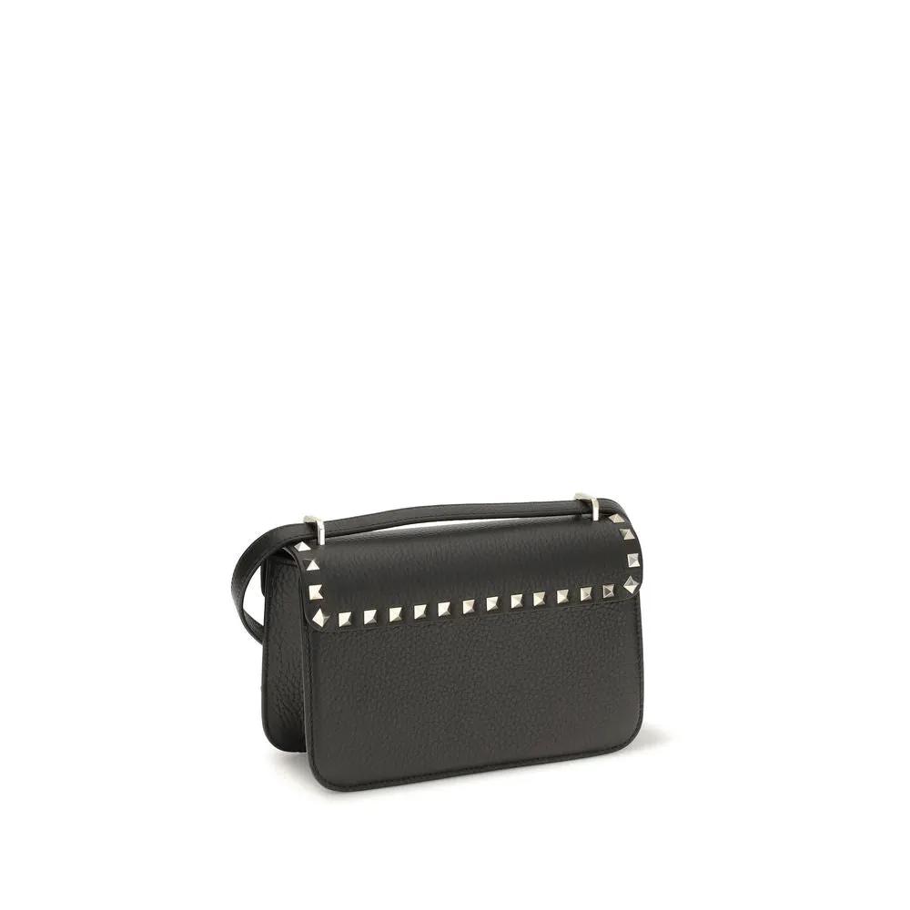 Sac bandoulière Valentino Garavani Bos Taurus en cuir de veau noir