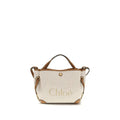 Sac porté épaule Chloé en tissu beige