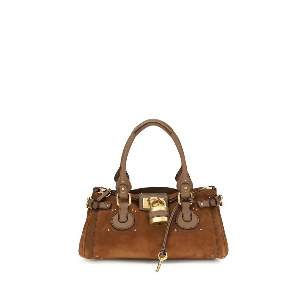 Sac bandoulière Chloé Bos Taurus en cuir de veau marron