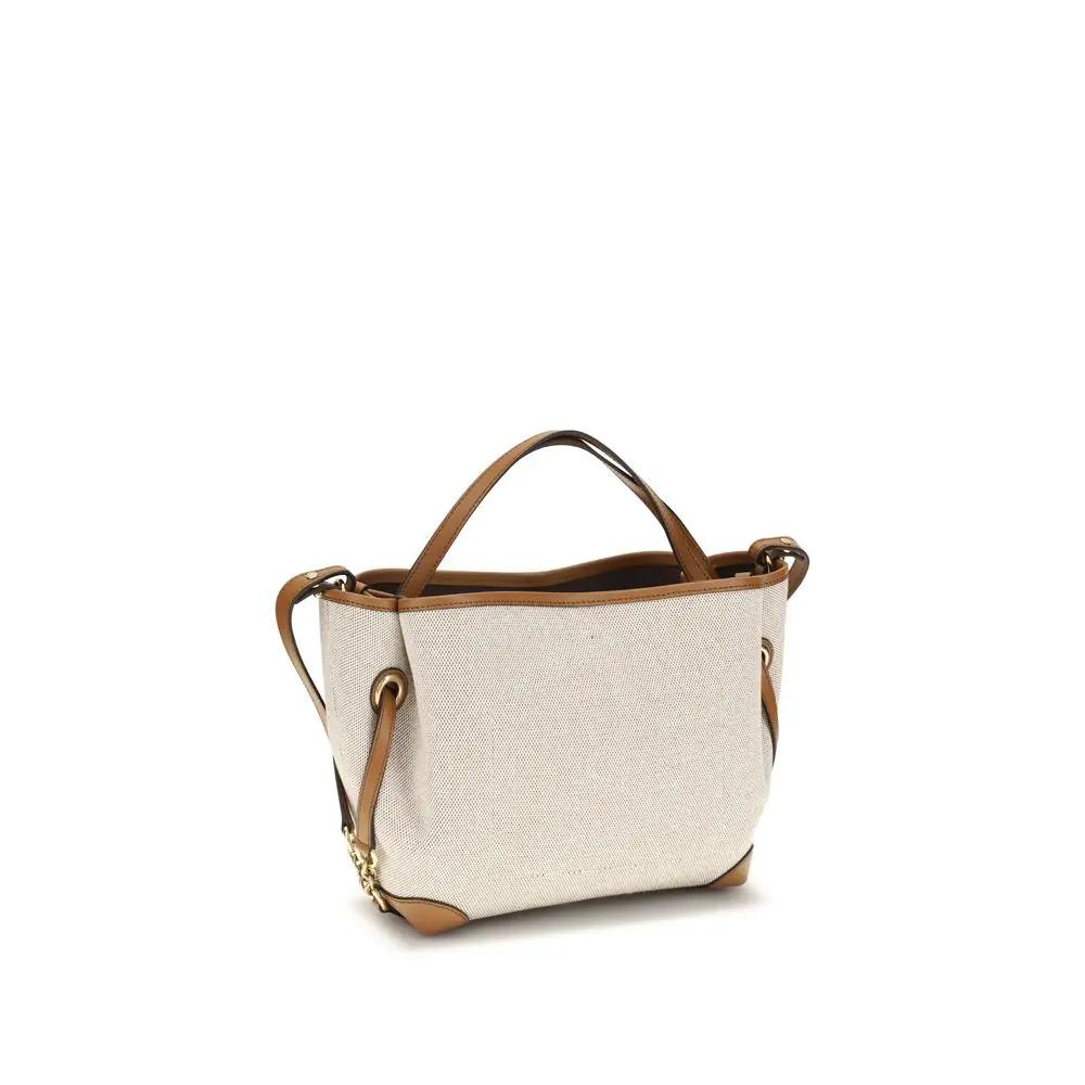 Sac porté épaule Chloé en tissu beige
