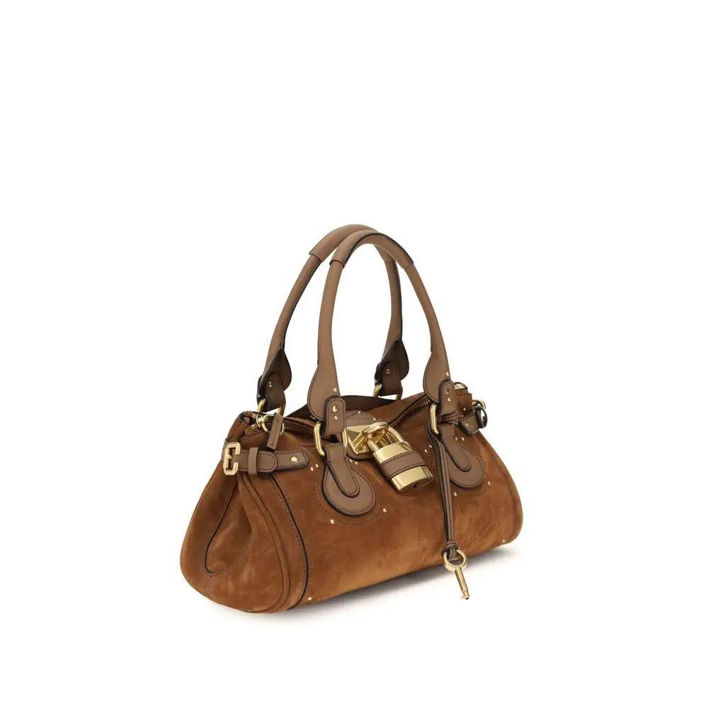 Sac bandoulière Chloé Bos Taurus en cuir de veau marron