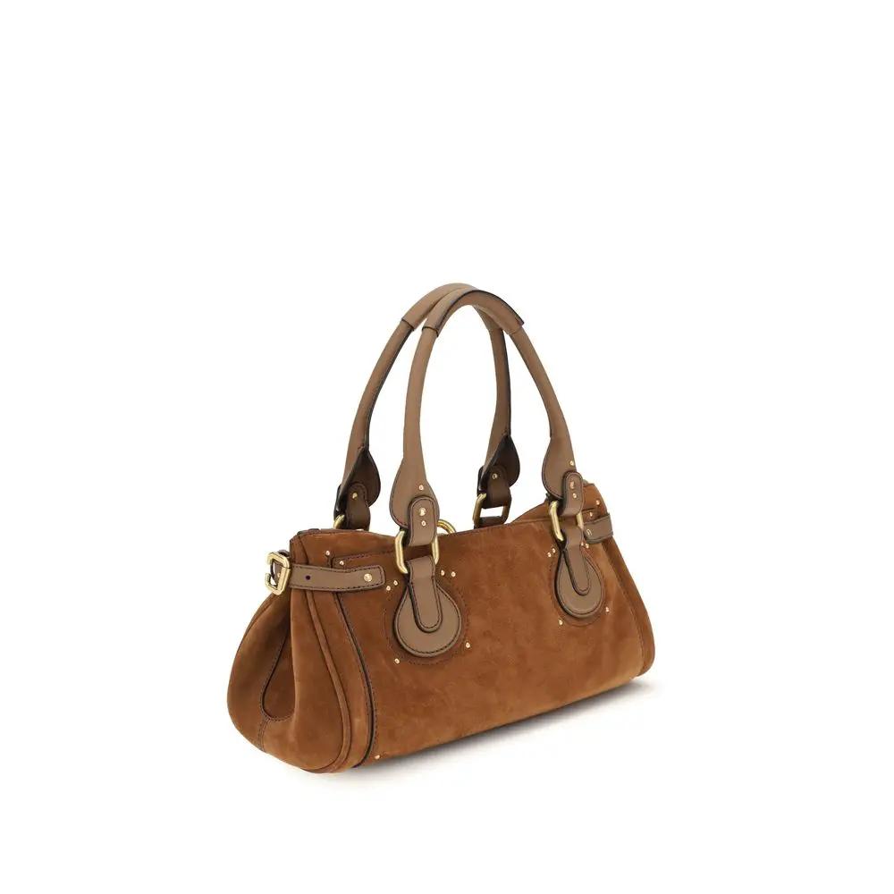 Sac bandoulière Chloé Bos Taurus en cuir de veau marron