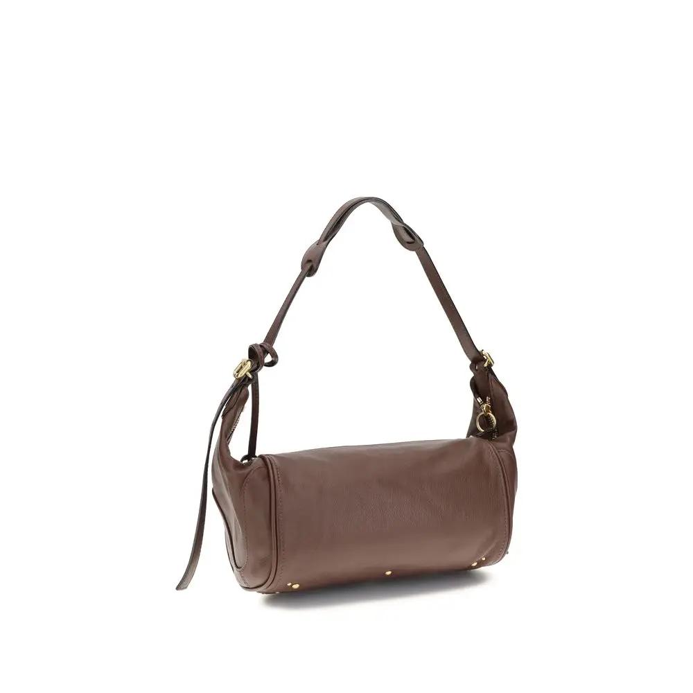 Sac bandoulière Chloé Bos Taurus en cuir de veau marron