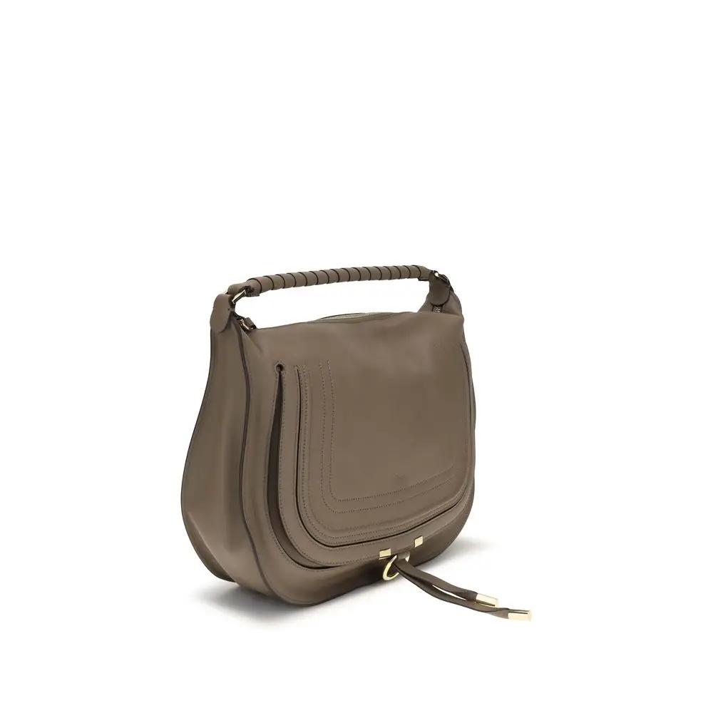 Sac bandoulière Chloé Bos Taurus en cuir de veau beige