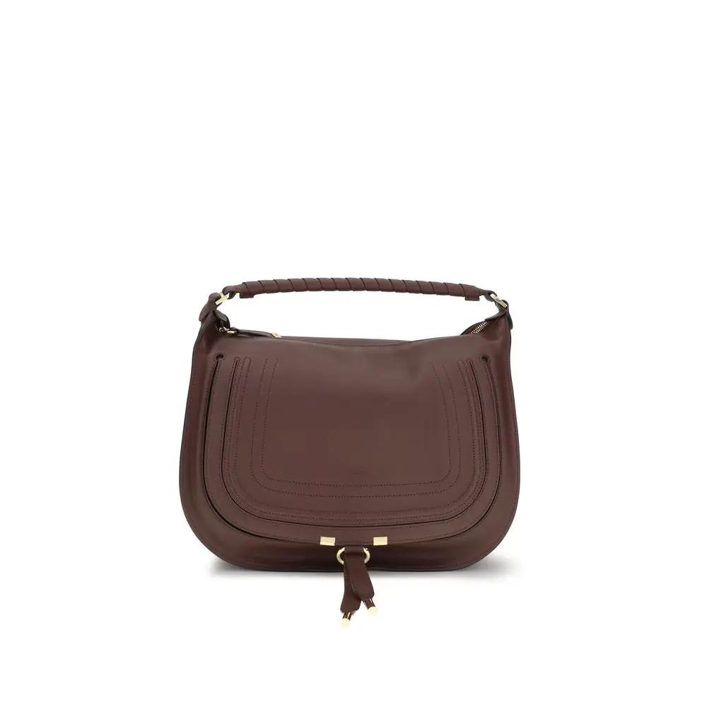 Sac bandoulière Chloé Bos Taurus en cuir de veau marron