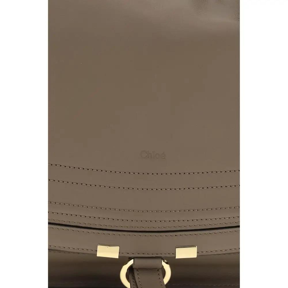 Sac bandoulière Chloé Bos Taurus en cuir de veau beige