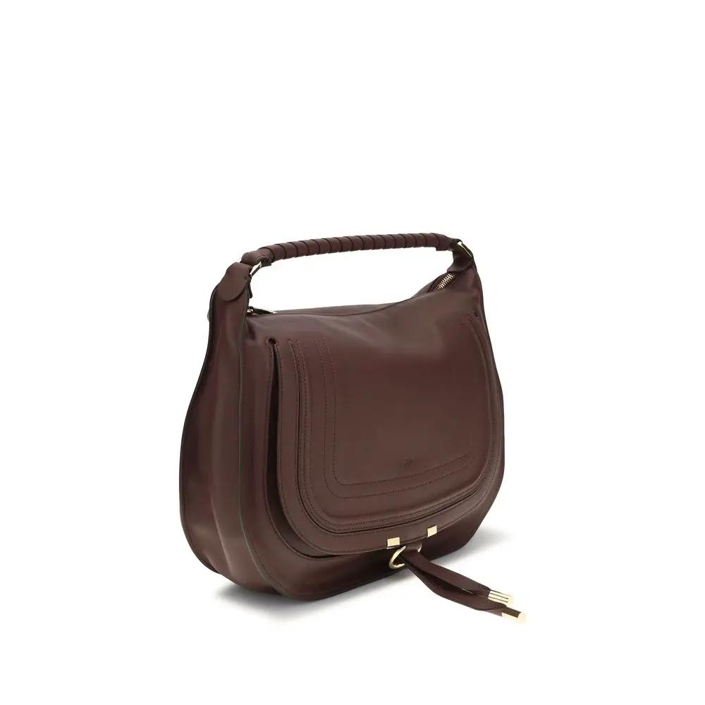 Sac bandoulière Chloé Bos Taurus en cuir de veau marron