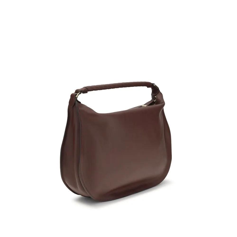 Sac bandoulière Chloé Bos Taurus en cuir de veau marron